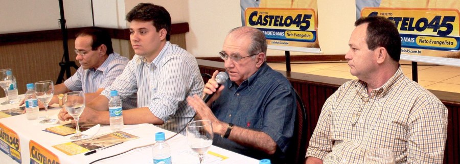 Brandão com Castelo, Evangelista e Pinto: PSDB com candidato próprio