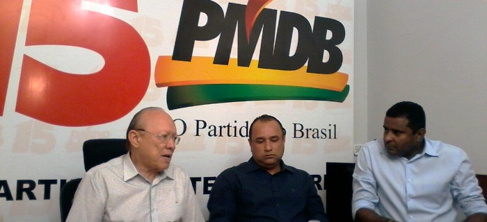 João Alberto, Roberto e Fábio Câmara; o senador no comando