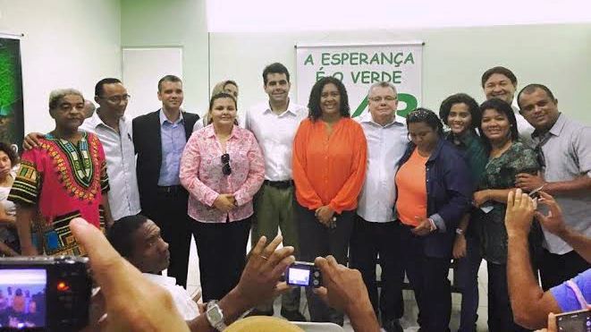Rose Sales, Adriano Sarney e os membros do PV em São Luís