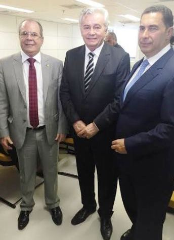 Hildo Rocha, com Arnaldo Melo e Walter Torre