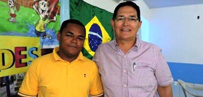Luis Jorge Sec. Municipal de Assistência Social e Trabalho e Prefeito de Mirinzal Amaury Santos Almeida 