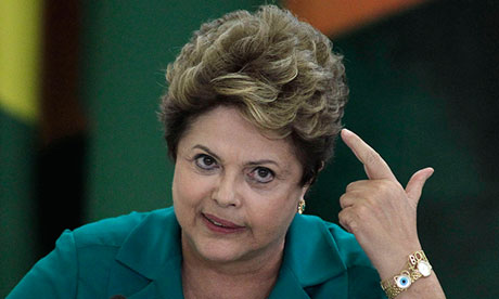 Dilma Rousseff: 'Do I look happy, Mr Obama?'