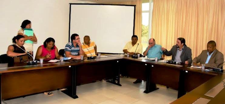 Júnioer Verde na reunião para tratar de sua proposta para os pescadores maranhenses