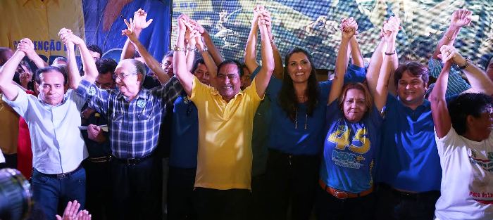 Josemar com as lideranças do PSDB e do PDT: tamanho político