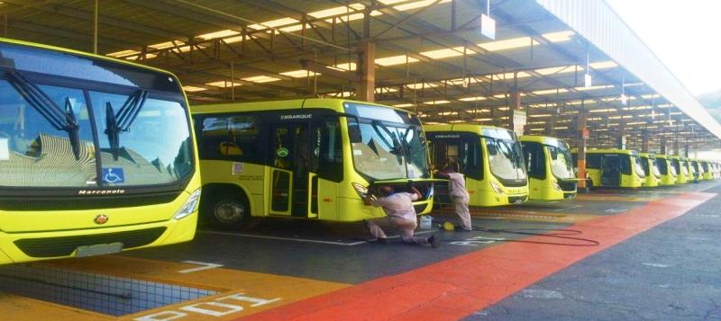 Imagem de ônibus que, segundo o consórcio, estão sendo fabricados para as empresas que venceram a licitação